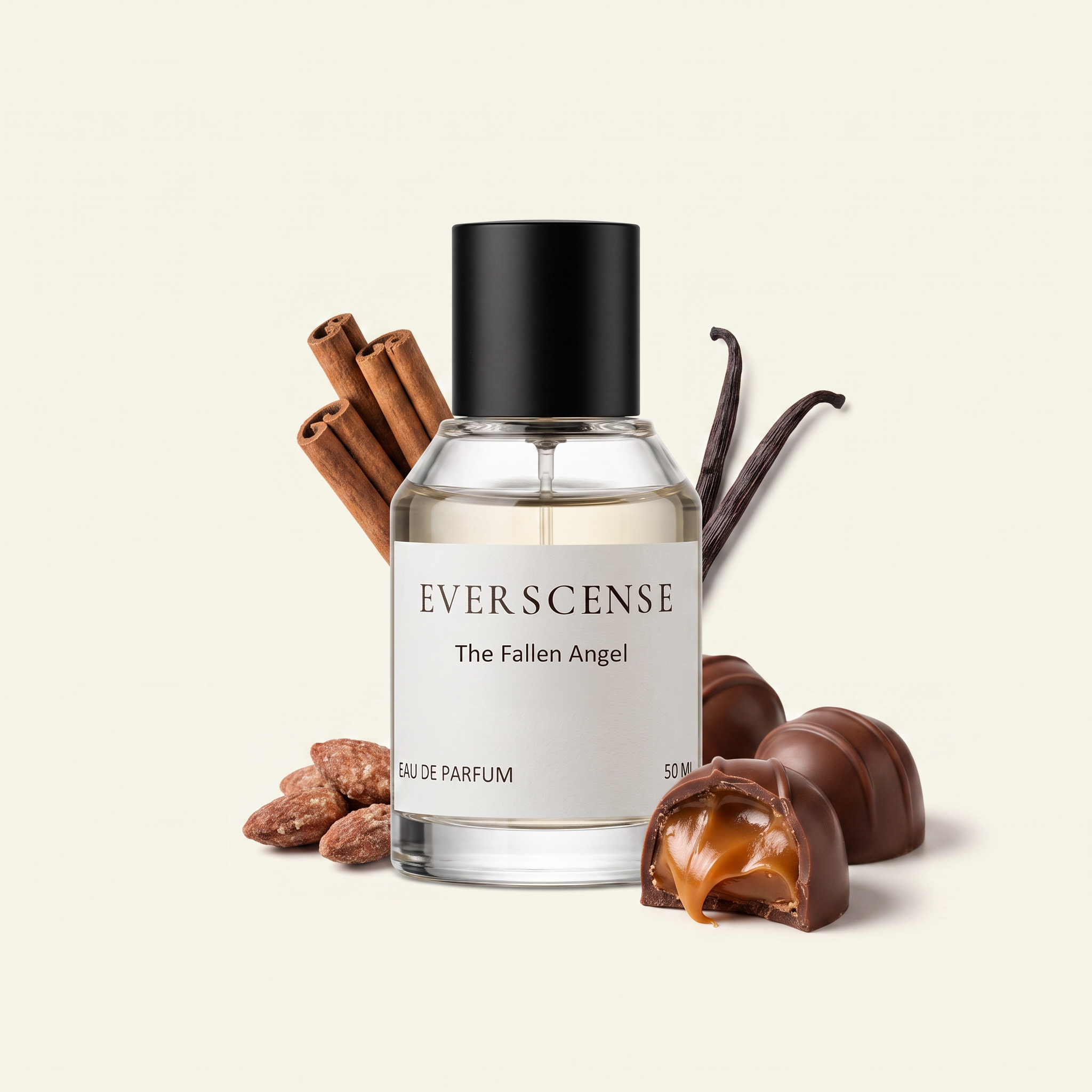The Fallen Angel eau de parfum van Everscense met praline, kaneel, gesuikerde amandel en vanille