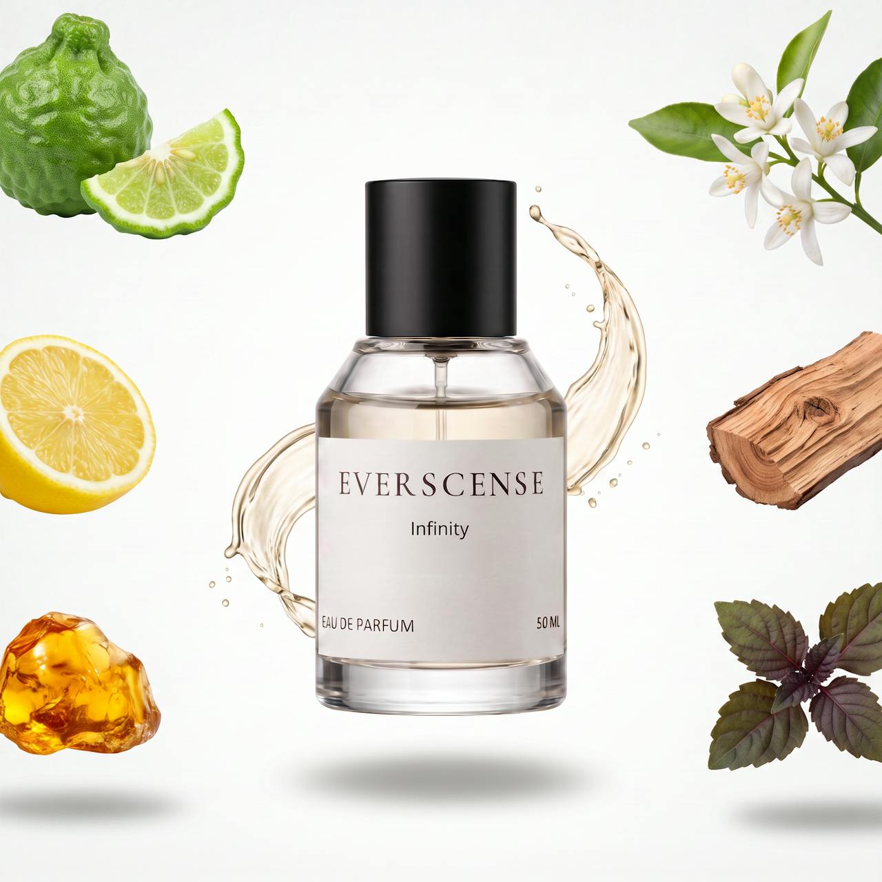 Infinity eau de parfum 50ml met bergamot, citroen, oranjebloesem, cederhout en amber